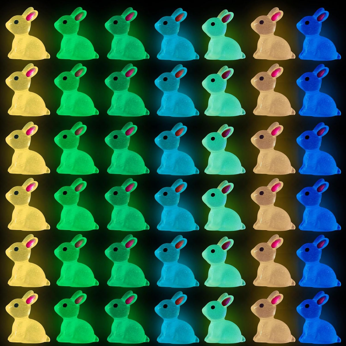 DULEFUN 150 mini resin animal and duck figurines in bright colors - view 3