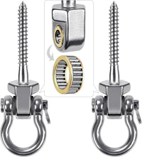 BeneLabel heavy duty stainless steel swing hangers with bearings, set of 2 - view 3
