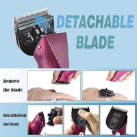 3Pcs 5-in-1 Adjustable Pet Clipper Blades - BLACK-3 - image 3