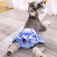 Washable Female Dog Diapers, Durable Pet Skirt for Dog Dress - Large / Pink Green Blue - image 3