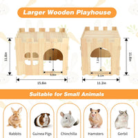 Large Wooden Bunny Hideout - 1 House - image 2