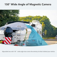 WiFi Magnetic Wireless Backup Camera, LASTBUS Rechargeable 2.4Ghz WiFi Rear Camera for Easy Hitching Gooseneck Horse Boat Travel Trailer Fifth Wheels RV Camper for iPhone iPad Android iOS Smartphone