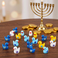 JUNEBRUSHS 50 Pcs Mini Pumpkins Fake Pumpkins Artificial Pumpkins - Hanukkah Mini Resin Duck Style - image 4