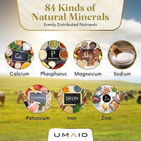 UMAID Himalayan Salt Lick 6 lbs On Rope for Horse, Deer, Goat, and Livestock Animals - Himalayan Salt Block 2 Pack