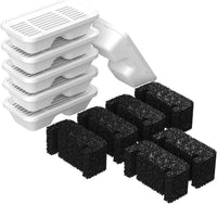 5L/169oz Dog Water Fountain Filter Replacement, 6+6 Pack – Essentials for Dogs - 6 Filters + 6 Sponges