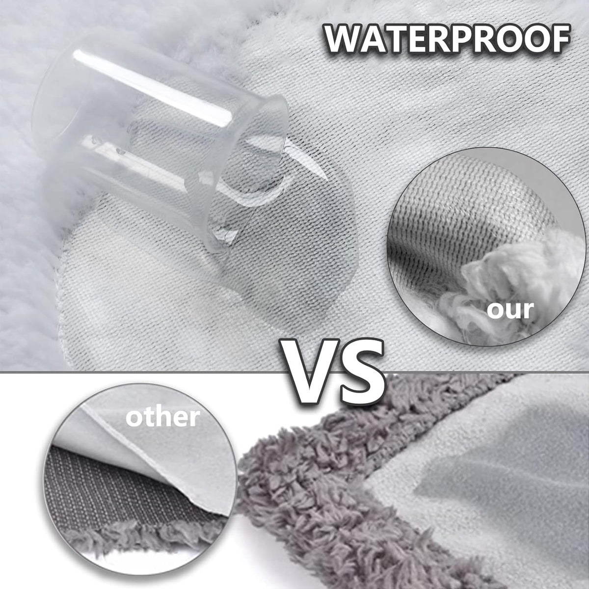 Waterproof Dog Blanket 60x50 Inches - Blue | Bone / Large (60x50) - image 3