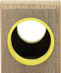 Cat Scratcher Cardboard, Girl with a Pearl Earring Shape Adaptation Spoof Version Cat Scratching House Bed Furniture Protector, Pink