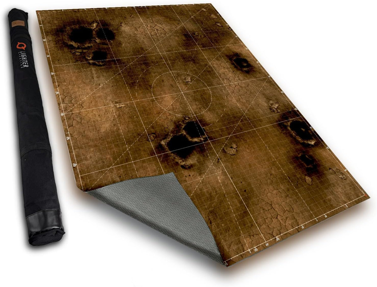 Lighter Creative 44 x 60 gridded WH40K battle mat, Iron Underhive print - view 3