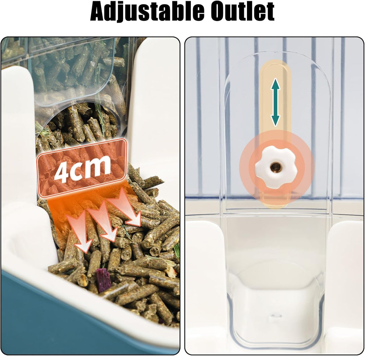 Hanging Automatic Food Dispenser - Gray - image 3