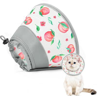 Cat Cone Collar Soft to Stop Licking, Adjustable, Foldable Lightweight Kitten Cones After Surgery Recovery for Cats & Kittens, Cat Cone Alternative (PinkWhite, L)