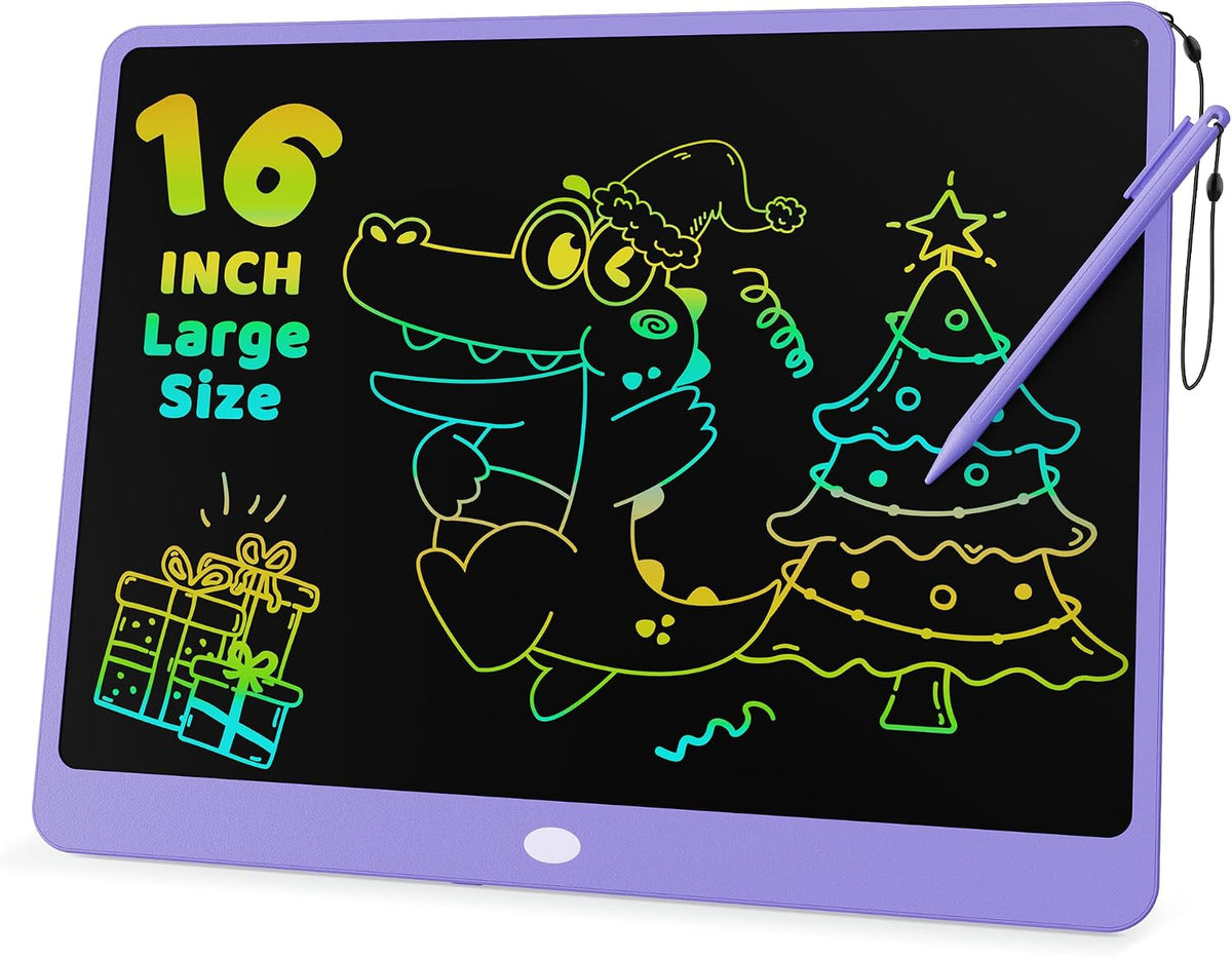 KOKODI LCD Writing Tablet 8.5-Inch Colorful Doodle Board - Purple
