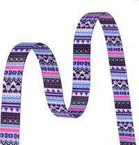 Mihqy Dog Collar for Medium Dogs, Fashion Design, M - S (Neck 9.8-15.7", Width 5/8") / Purple Bohemia - image 3