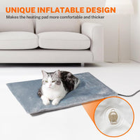 Toozey Heated Dog Bed and Cat Heating Pad, Waterproof Pet Mat - S: 20" x 16" - image 2