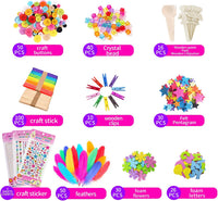 Itopstar 3000 Kids Arts and Crafts Supplies for Kids Crafting Supply - Blue 3000pcs - image 4