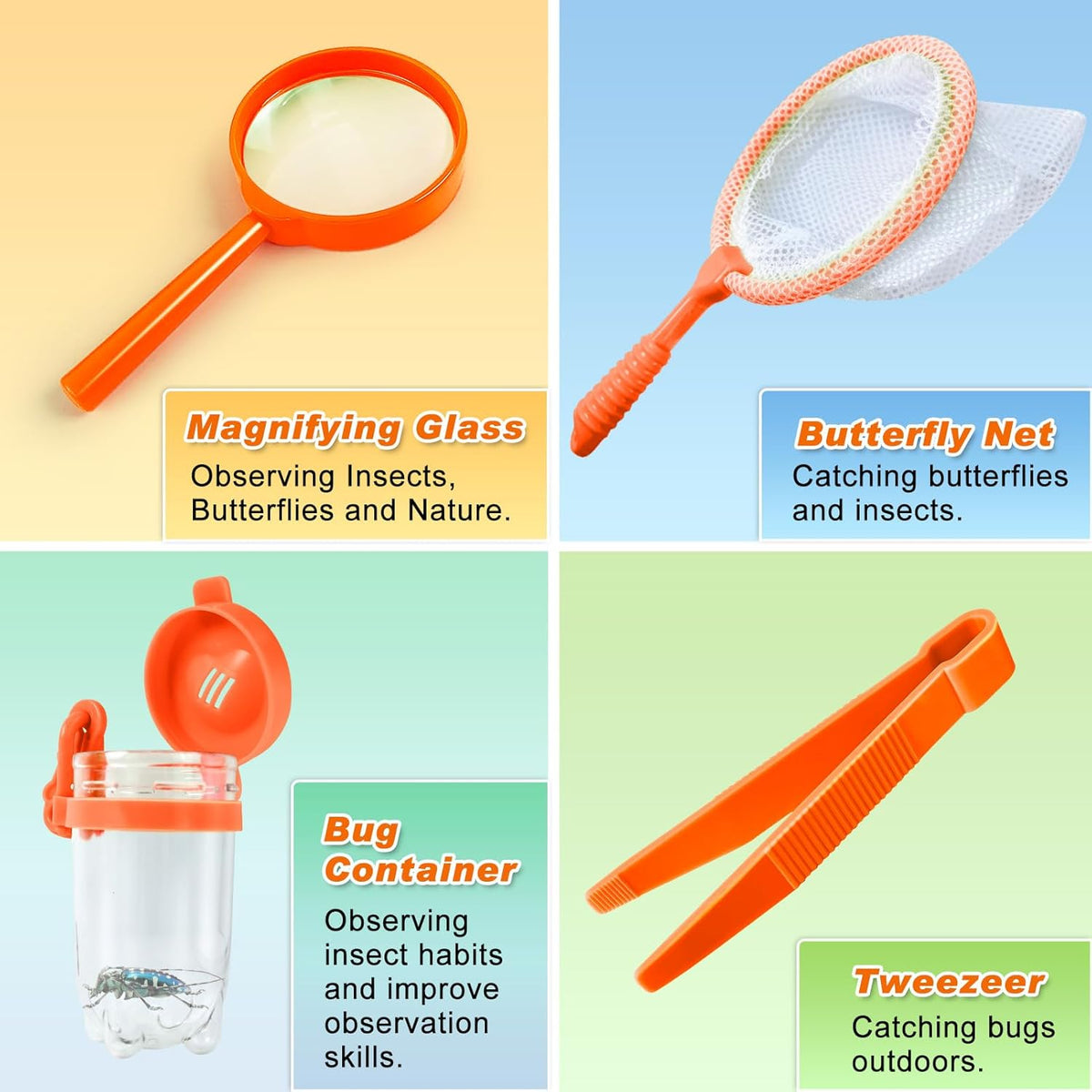 YOPINSAND Kids Explorer Kit & Bug Catcher Kit - Orange - image 4