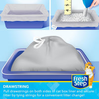 Fresh Step Drawstring Cat Litter Liners, Scented, 2-Pk - Unscented / 7 Count (Pack of 1) - image 3