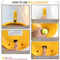 MEKAPLE Automatic Dog Ball Launcher - Launcher - Orange - image 3