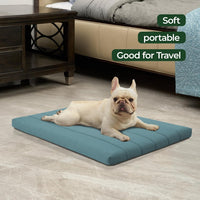 BALANCE Dog Crate Bed, Orthopedic Dog Bed Pad with Waterproof Liner, Washable Crate Foam Pet Mat - Powder Blue / 30.0"L x 19.0"W x 1.6"Th - image 4