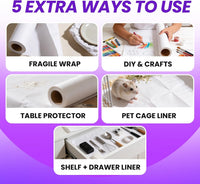 Bird Cage Liners, 120 Unscented Newsprint Sheets - 22" x 164 ft Roll - image 4