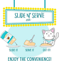 Weruva Slide N' Serve Paté Wet Cat Food, The Showcase Chowdown Variety Pack, 2.8oz Pouch, Pack of 16