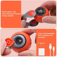 Interactive Cat Toy Ball - Automatic Interactive Cat Toys for Indoor Cats with 3 Tails, 2 Speeds - 2 Pack Blue+Orange - image 4