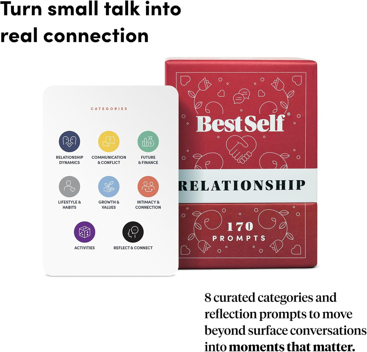 BestSelf Intimacy Deck, 170 Conversation Cards for Couples - Relationship Deck - image 4