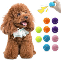Magicorange 10 Pack Squeaky Mini Tennis Balls - 10 Pack / Multicolor