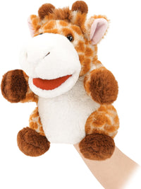 okegztoa 10 inch brown bear hand puppet with movable mouth and arms - view 3