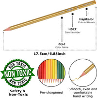 Hapikalor Colored Pencils, 12 Rainbow Pencils - 72 - image 2