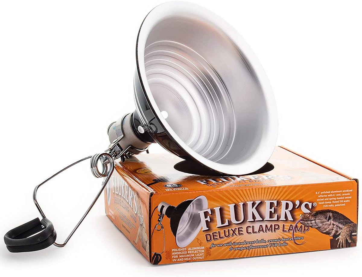 Fluker's Repta-Clamp Lamp - 8.5 Inch (Pack of 1) / Repta-Clamp Lamp with Switch for Reptiles