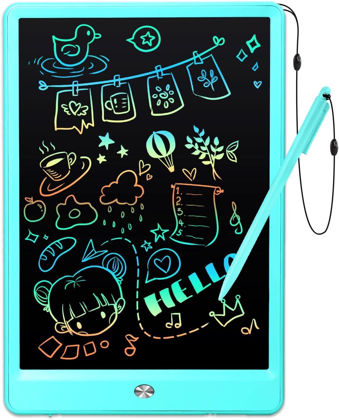 EooCoo Kids LCD Writing Tablet, Stocking Stuffers for Toddler - 10”blue
