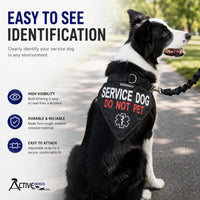 ActiveDogs Service Dog Bandana Collar, Do Not Pet - Med/Lg: 15" - 25" - image 2