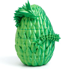 3D Printed Dragon Egg, Large 12" for Kids, Dragon Lovers - Yellow Mix Green
