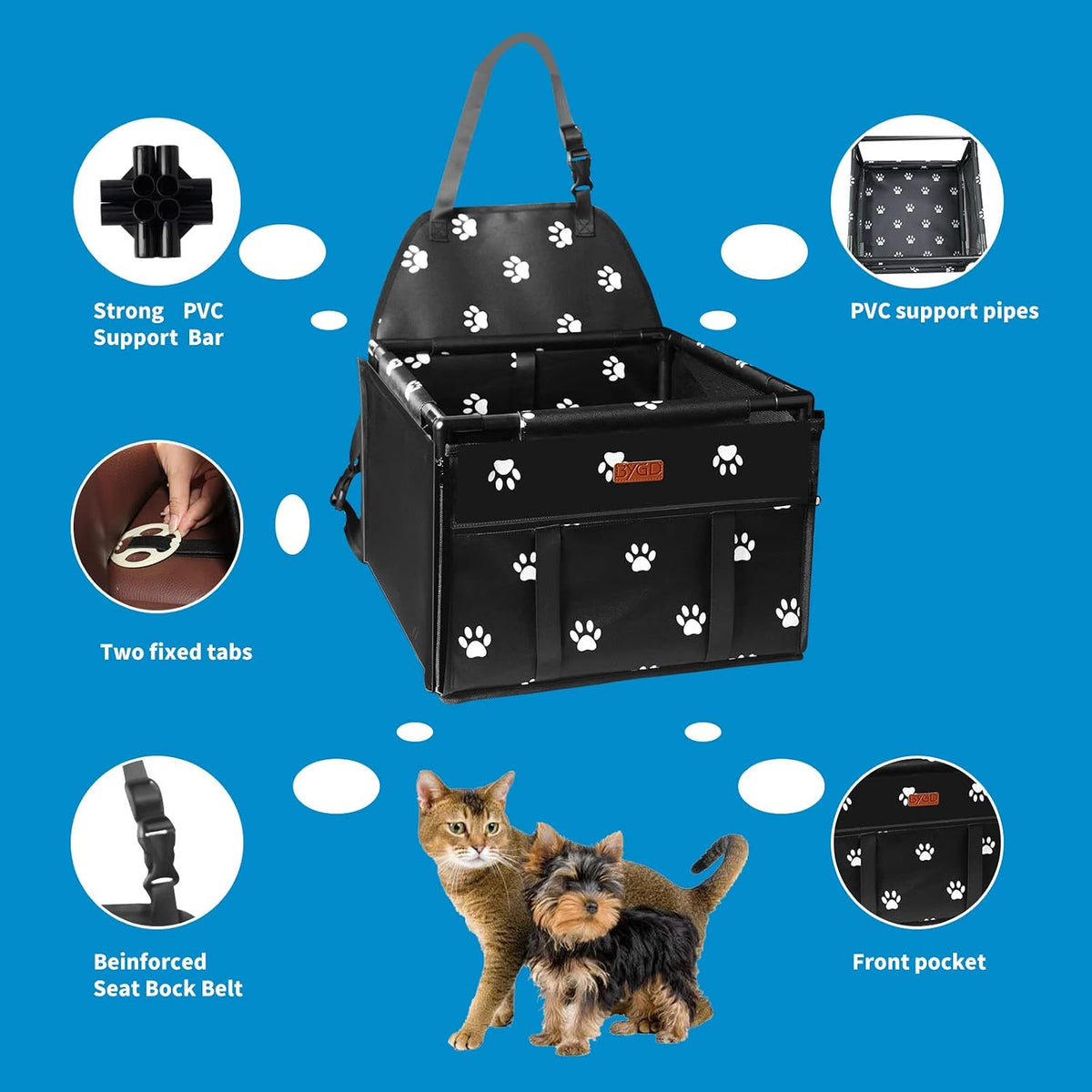 Portable Pet Dog Booster Seat for Small and Medium Pets – Essentials for Dogs - Upgraded booster seat - image 4
