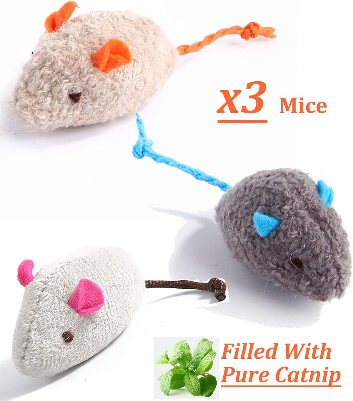 12 Pack Catnip Toys for Cats, Silvervine Sticks, Catnip Balls - image 2