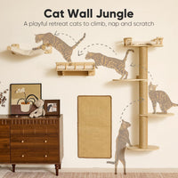 FUKUMARU Cat Wall Shelves, Beige - Beige-2 / 4-Pack Large - image 2