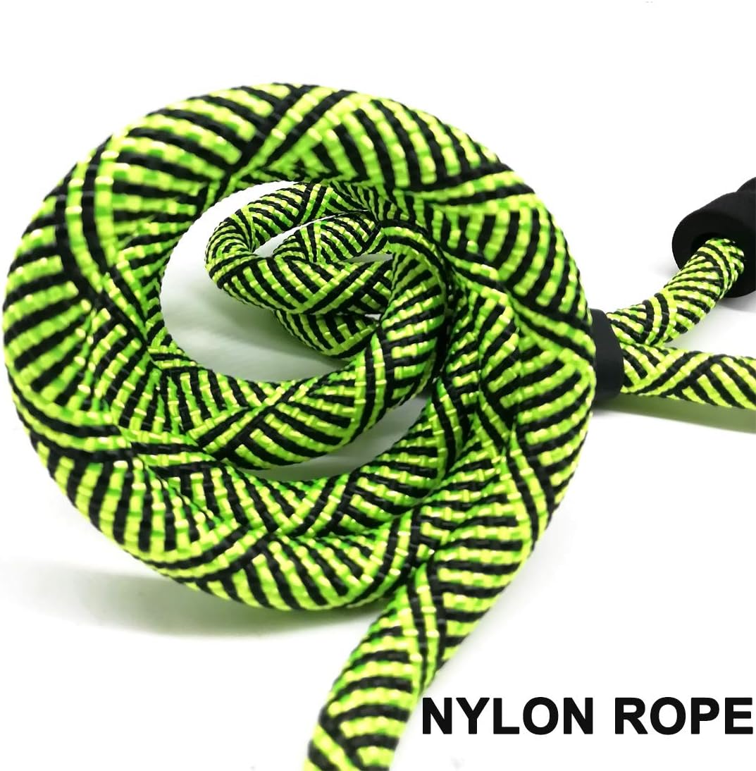 MayPaw Rope Dog Leash, Thick Leash for Medium Large Dogs - green black / 1/2" * 10' - image 3