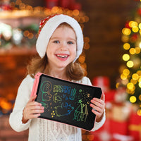 EooCoo Kids LCD Writing Tablet, Stocking Stuffers for Toddler - 10”pink&blue - image 2