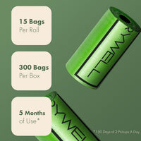 Dog Poop Bag Rolls 300 Count, Unscented - image 3