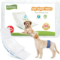 Dog Diaper Liners 100ct Super Soft and Absorbent Dog Diaper Booster - Regular / 100.0