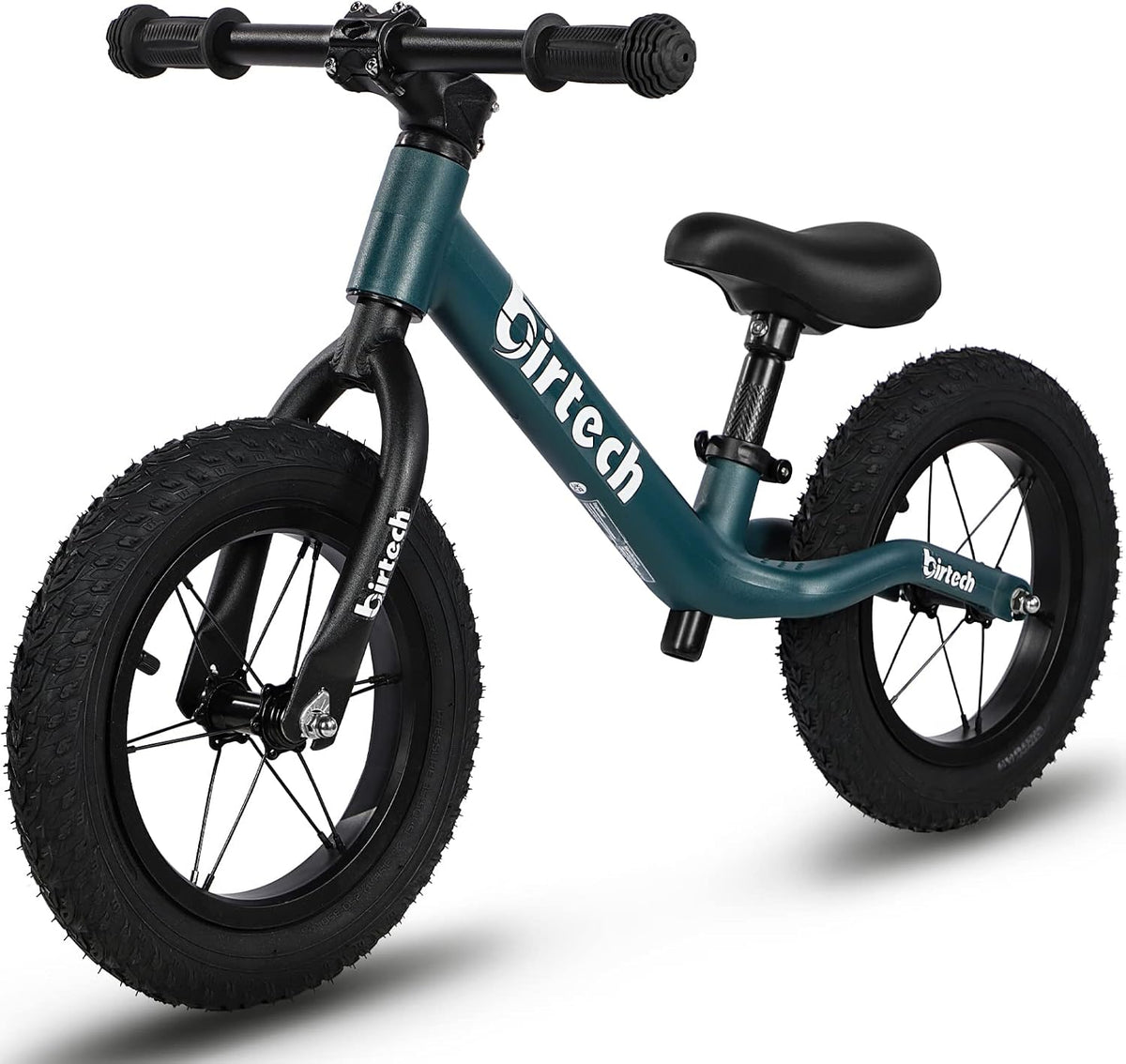 Birtech 12 inch balance bike with air rubber tires, U-shaped footrest and aluminum handlebar - view 4