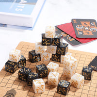 TOPPERFUN 24 black acrylic +1 token D6 counter dice for card games - view 15