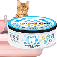Cat Litter Deodorizer Jar (Fresh Scent, 16 Oz, Pack of 1) - Cat Litter Odor Absorber Gel In A Jar - Litter Box Pet Air Freshener - Litter Odor Eliminator to Freshen Air
