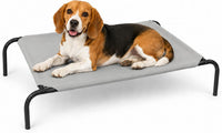 Raised Pet Cot for Small Pets – Essentials for Dogs - Medium / Grey