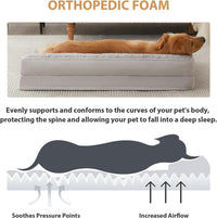 Orthopedic Washable Dog Bed - Silver Grey / 54.0"l x 36.0"w x 7.5"th - image 3