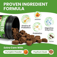 Probiotics for Dogs - Dog Probiotics with 5 Enzymes & 4 Prebiotics for Itchy Skin, Pet Probiotics lab for Digestion & Gut Support, Helps Diarrhea, Yeast Infection, Allergies & Immune System -180 Chews