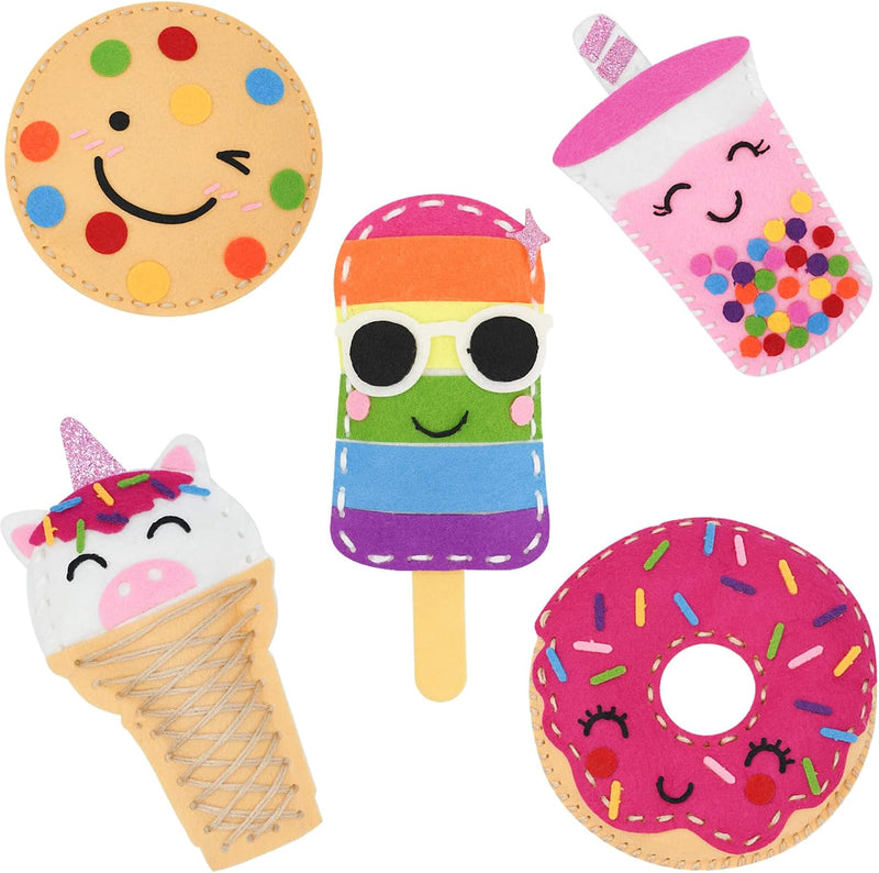 Cymbana Kids Sewing Kit, DIY Felt Plush Animals Unicorn Sewing Kit for Kids – Fun for Kids & Family - Sweets