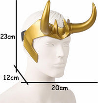 CAFELE gold horned superhero helmet in PVC for Norse cosplay - view 8