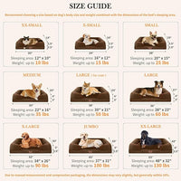 Comfort Expression Medium Dog Beds Waterproof Orthopedic Foam Dog Sofa Beds for Medium Large Dogs Comfy Pet Bed with Washable Removable Cover & Non-Slip Bottom(Medium,Chocolate Brown)