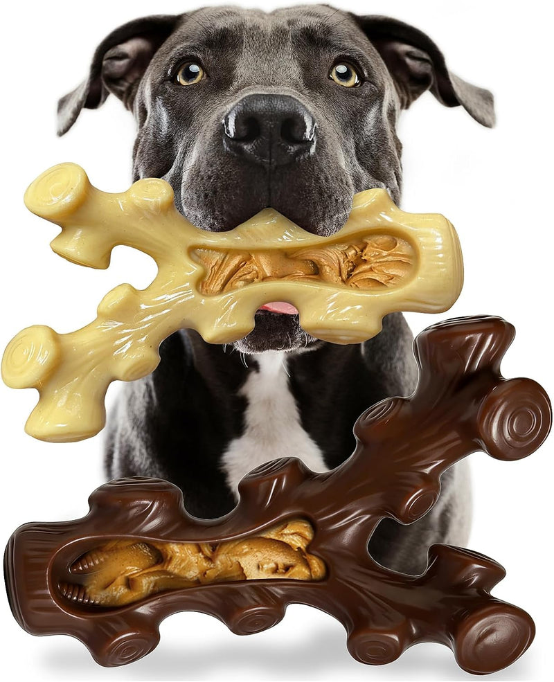 2 Pack Dog Chew Toys for Aggressive Chewers